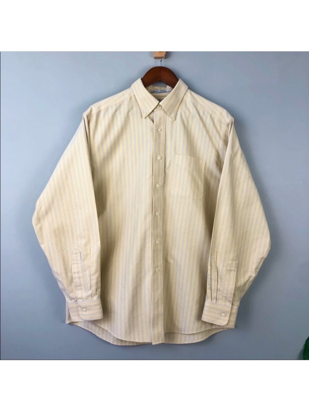 L L Bean Mens striped Button Down